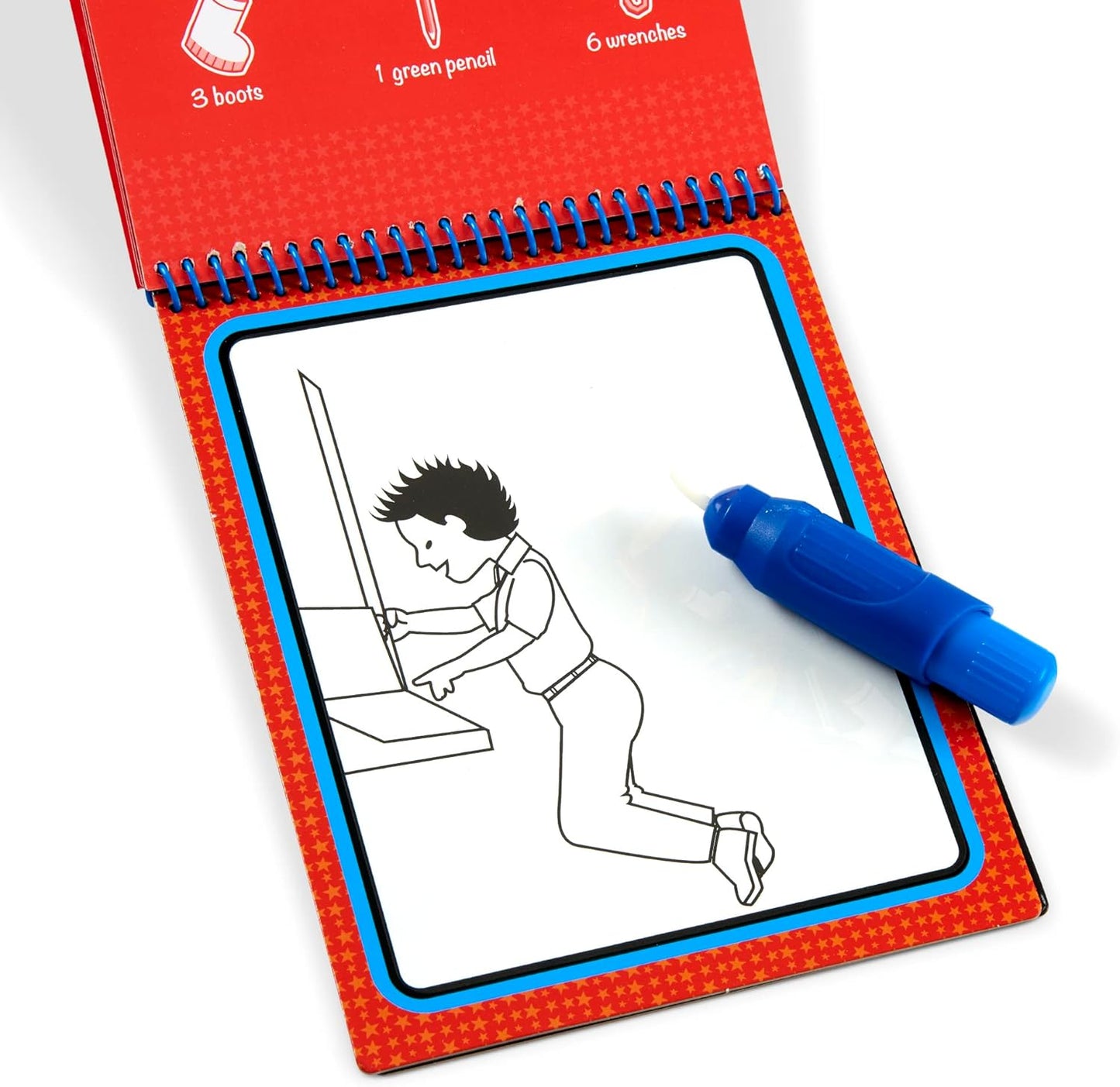 Melissa & Doug - Water Wow Sulu kalem ile boyama kitabı - Space