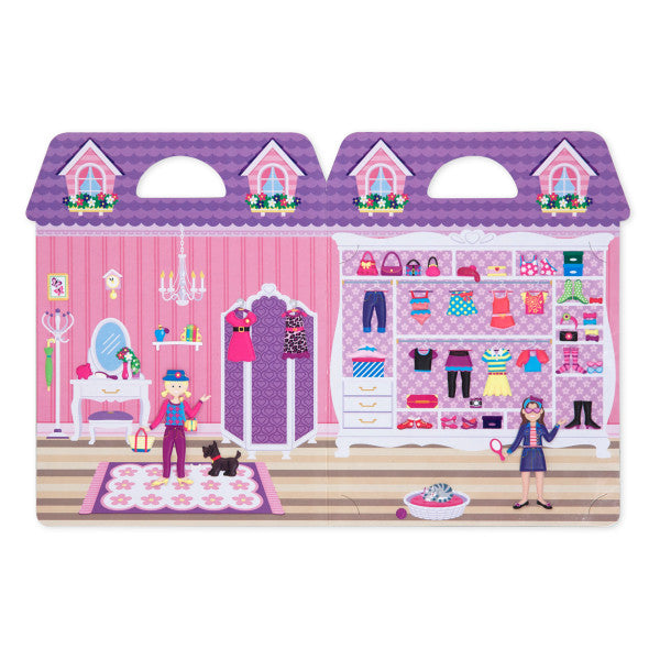 Melissa & Doug -Puffy Reusable Sticker Set Dress Up (Kabartmalı Tak Çıkar Çıkartma - Giydirme Seti)