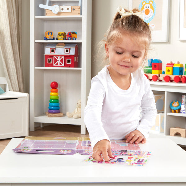 Melissa & Doug -Puffy Reusable Sticker Set Dress Up (Kabartmalı Tak Çıkar Çıkartma - Giydirme Seti)