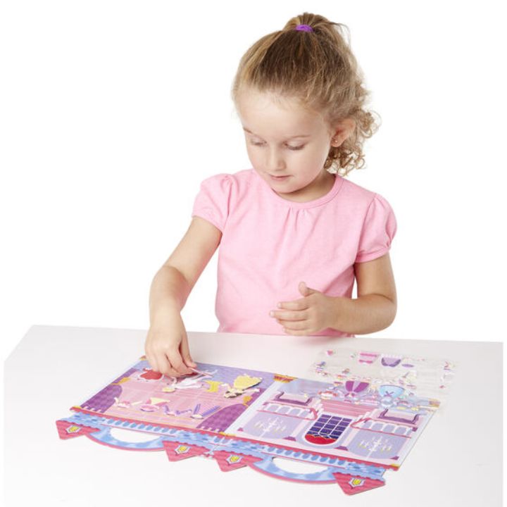 Melissa & Doug -Puffy Reusable Sticker Set-Princess (Kabartmalı Tak Çıkar Çıkartma - Prenses)
