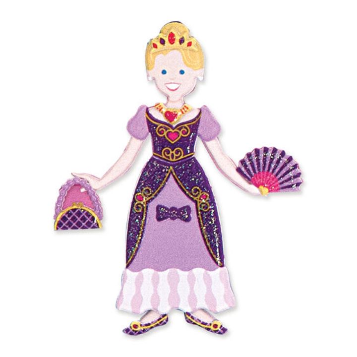 Melissa & Doug -Puffy Reusable Sticker Set-Princess (Kabartmalı Tak Çıkar Çıkartma - Prenses)