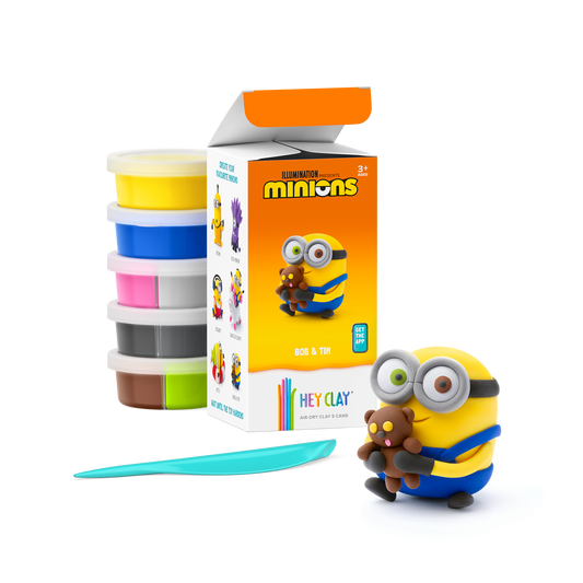 Hey Clay - Minion 5'li - Hava ile Kuruyan Kil (5'li kutu) - Minyonlar