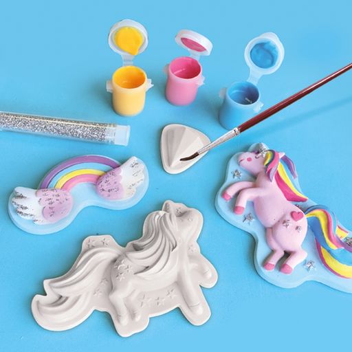 Ses Creative Kalıba Dök Ve Boya - Simli Unicorn