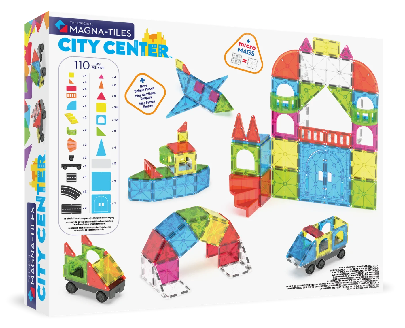 Magna-Tiles - City Center 110 Parça