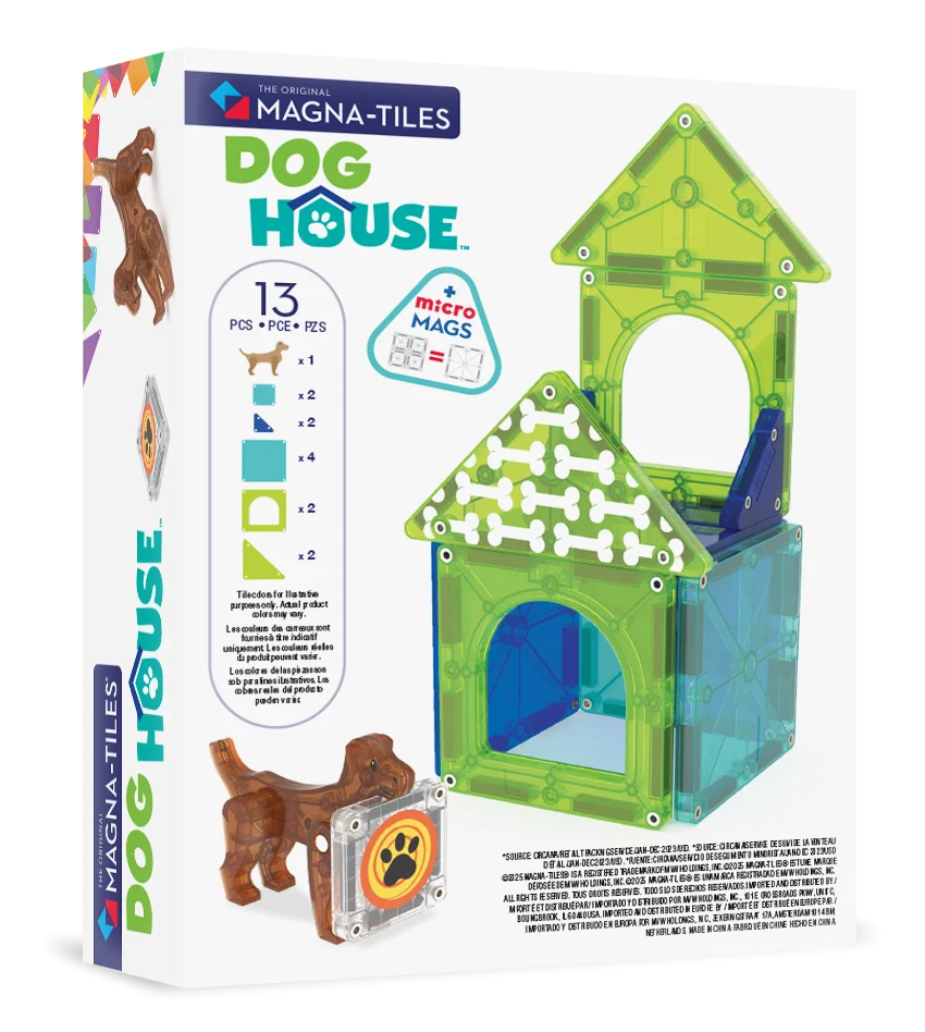 MAGNA-TILES® - Dog House - 13 Parça