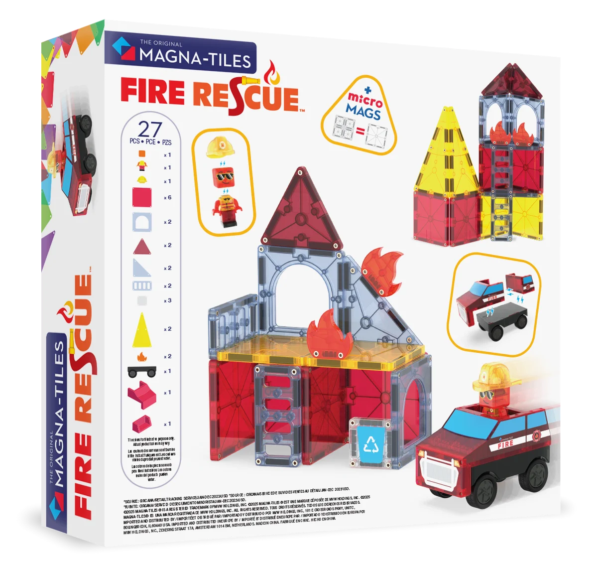 Magna-Tiles - Fire Rescue 27 Parça