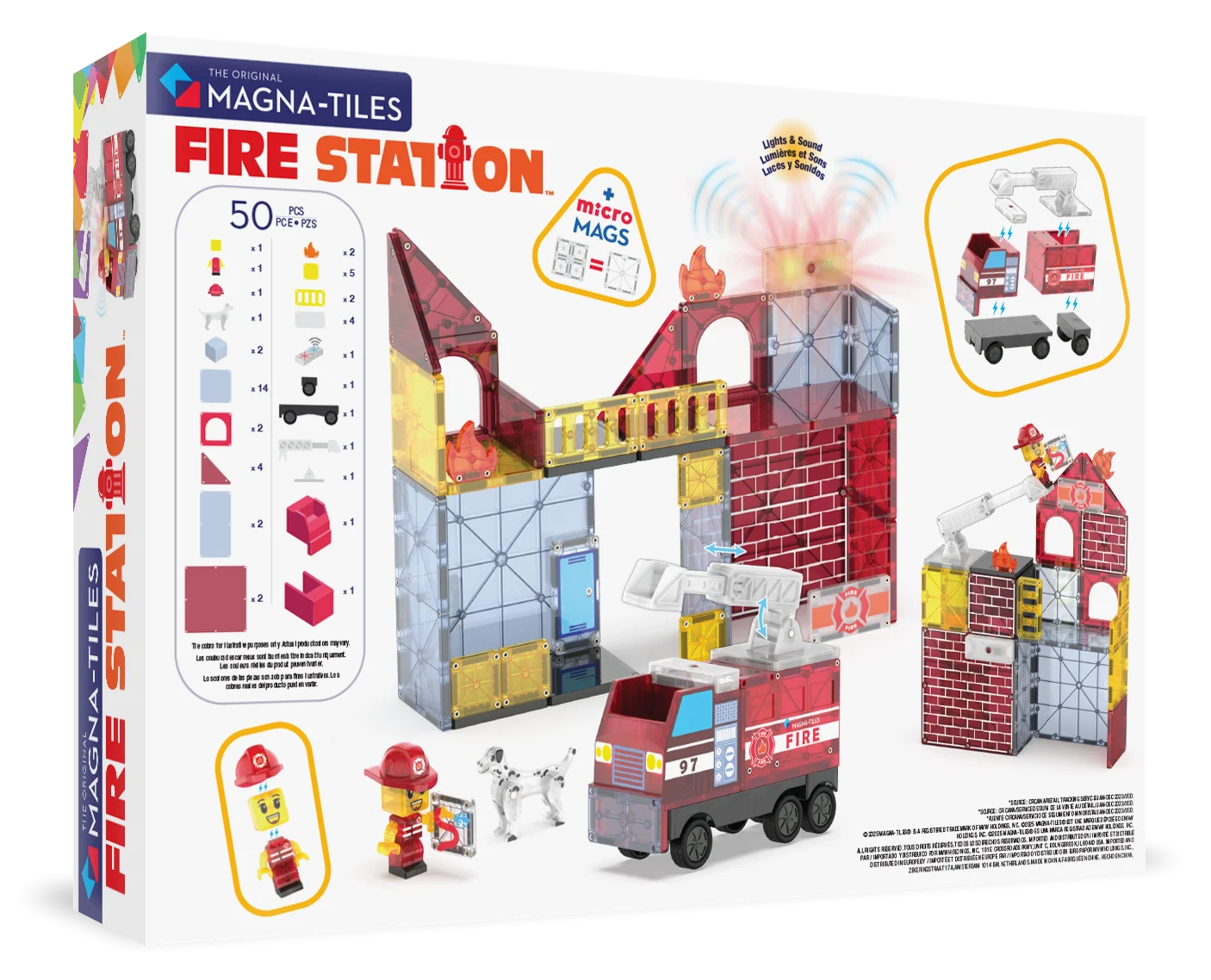 Magna-Tiles - Fire Station 50 Parça