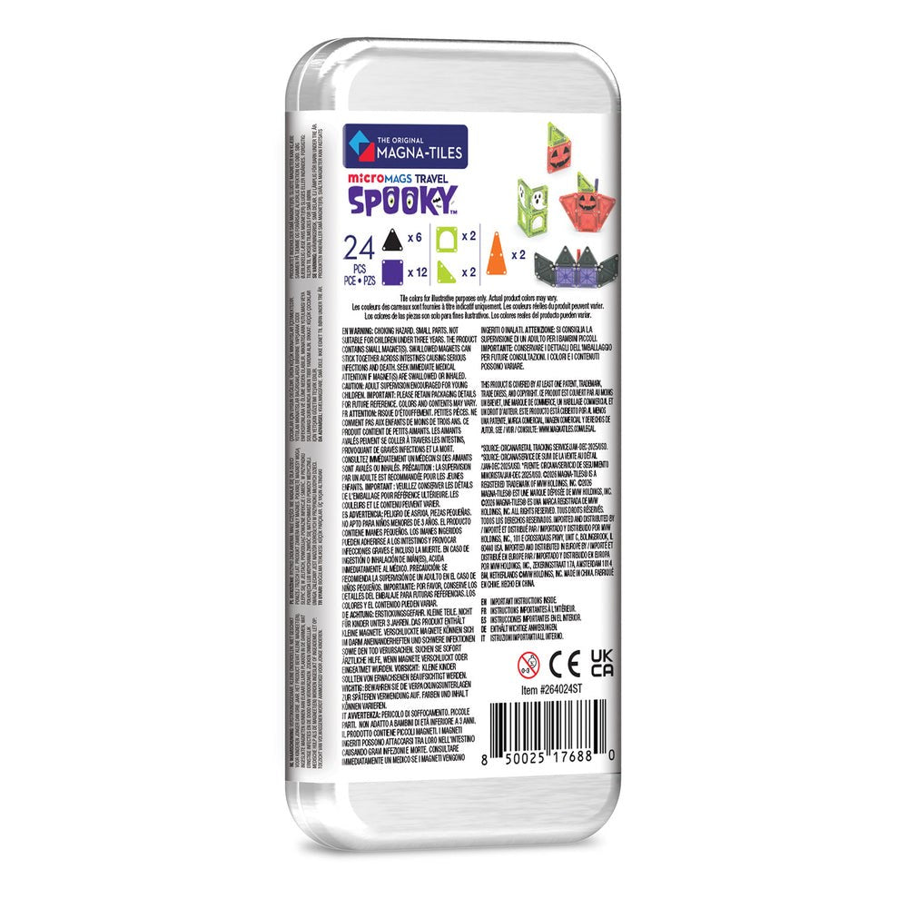 MAGNA-TILES® - Travel Spooky - MicroMAGS Cadılar Bayramı Seyahat Seti - 24 Parça