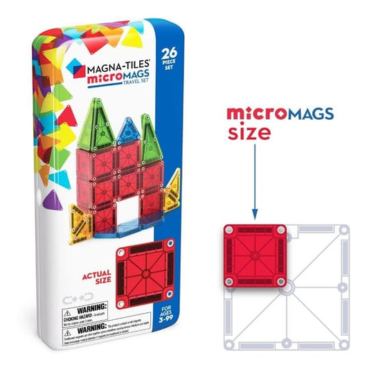 Magna-Tiles - MicroMAGS Travel Set - Seyahat Seti 26 Parça