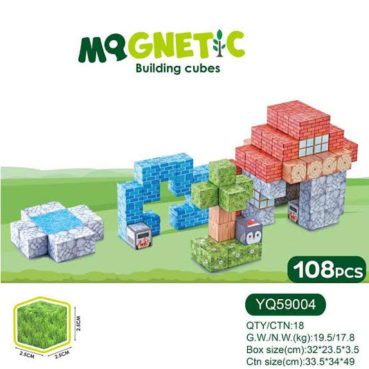 Magnetic Cubes 108 pcs