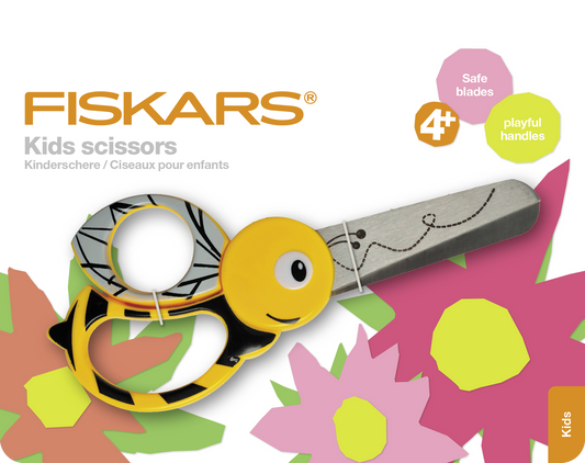 Fiskars - Çocuk Makası - ARI (Sol ve Sağ el Kullanımı)
