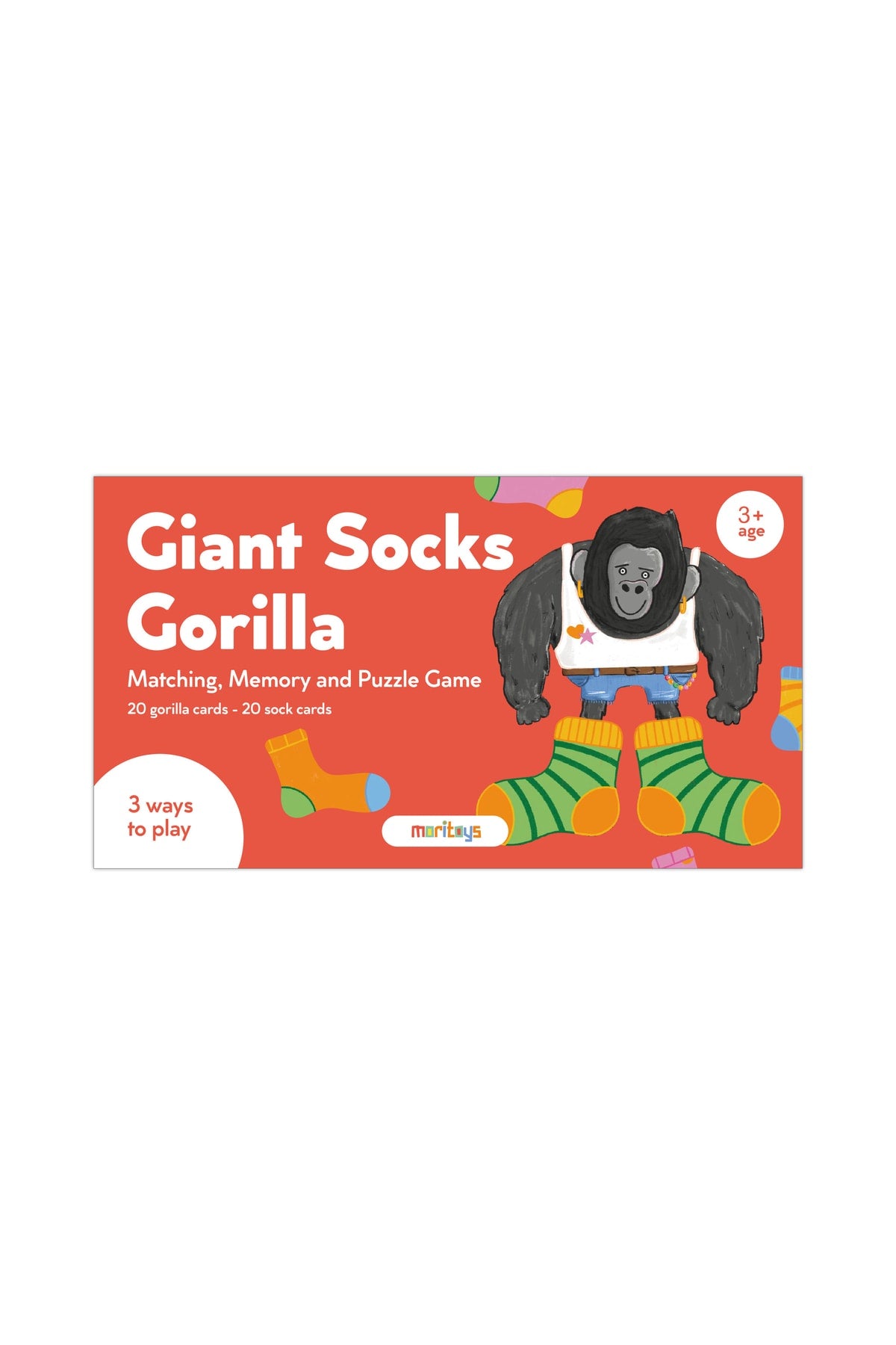 Giant Socks Gorilla 40 Kartlı Hafıza, Eşleştirme ve Puzzle Oyunu