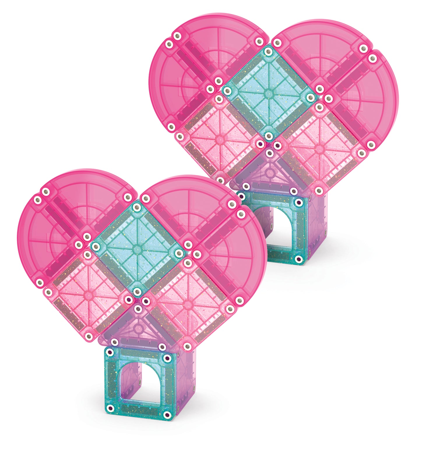 Magna-Tiles - MicroMAGS  Travel Set - Kalpli Set Manyetik Bloklar - 26 Parça Heart To Heart