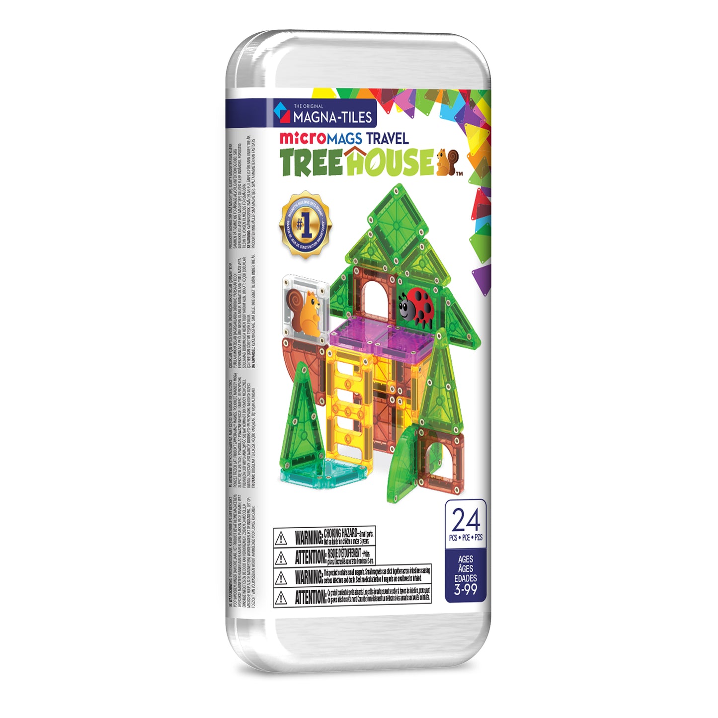 MAGNA-TILES® - Travel Set - Ağaç Ev - 24 Parça