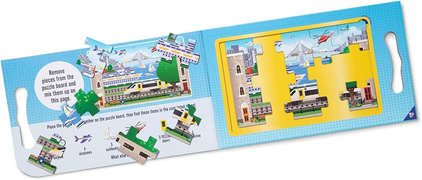 Melissa & Doug Mıknatıslı Yapboz Seti - 2x15 - Araçlar