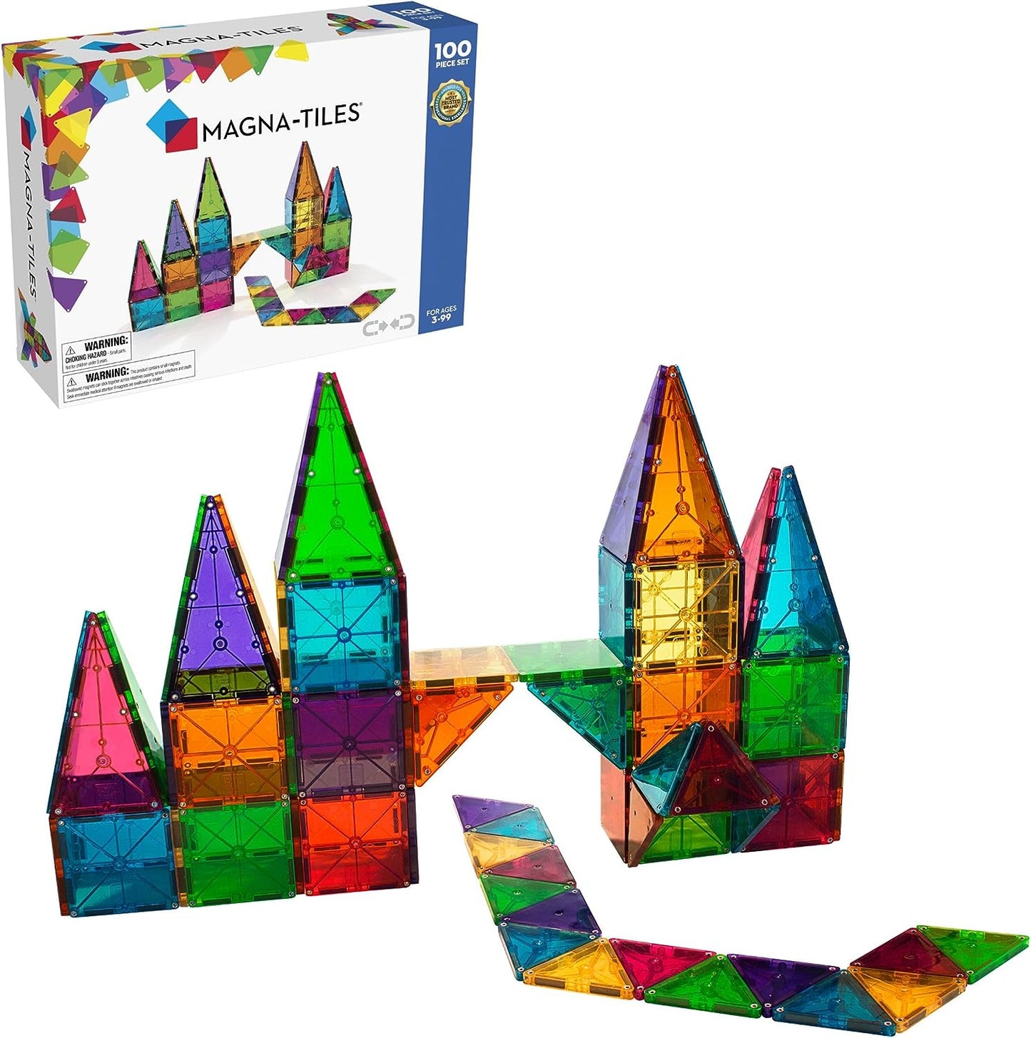 Magna-Tiles Clear Color 100 Parça