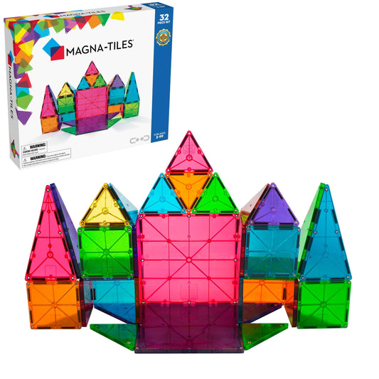 Magna-Tiles - Clear Color Set - 32 Parça