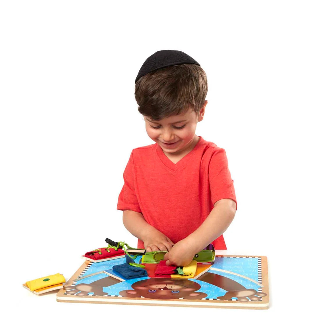 Melissa & Doug Basic Skills Puzzle Board (Ahşap Temel Beceri Geliştirme Tahtası)