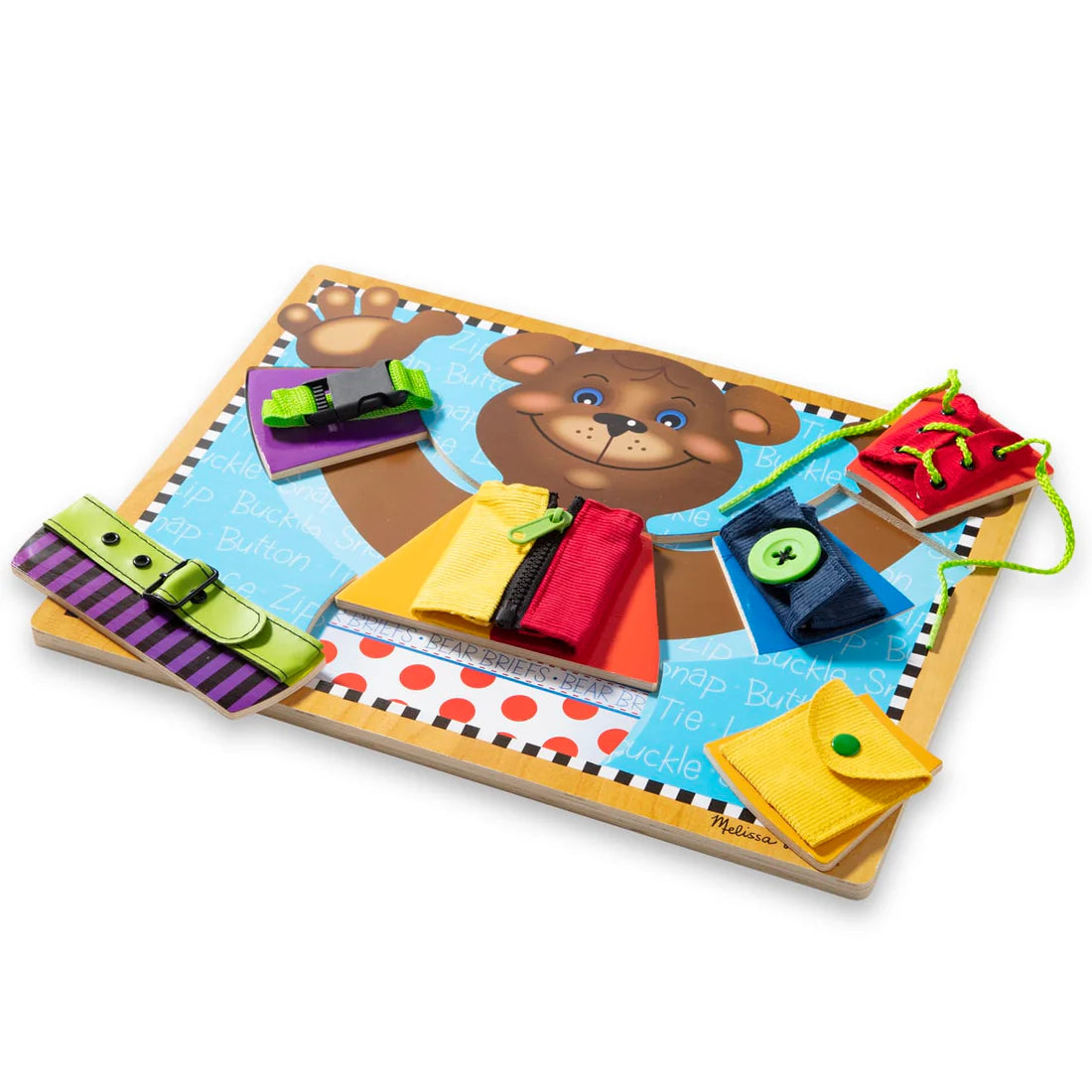 Melissa & Doug Basic Skills Puzzle Board (Ahşap Temel Beceri Geliştirme Tahtası)