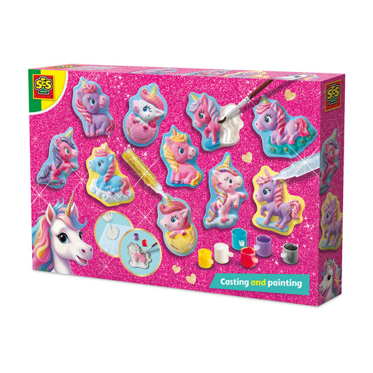 Ses Creative Kalıba Dök ve Boya - Unicorn - Simli