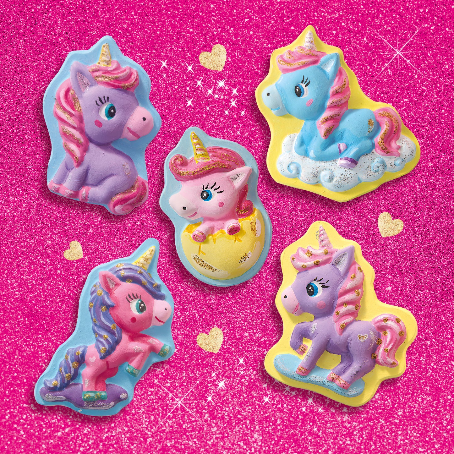 Ses Creative Kalıba Dök ve Boya - Unicorn - Simli