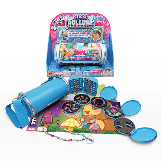 Sticki Rolls Rolluxe (Çanta, 500+Sticker, 3 Dev Sticker ,2 Kolye, 10 bilezik, charm ve süsler)