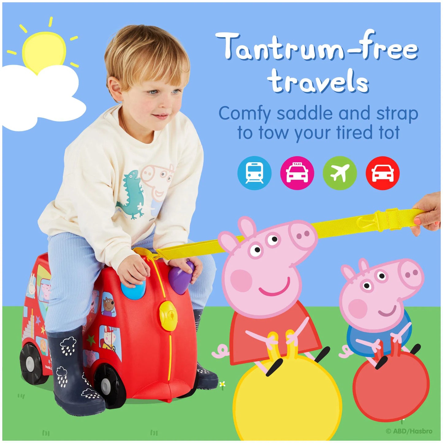 Trunki Çocuk Bavulu - Peppa Pig Party Bus