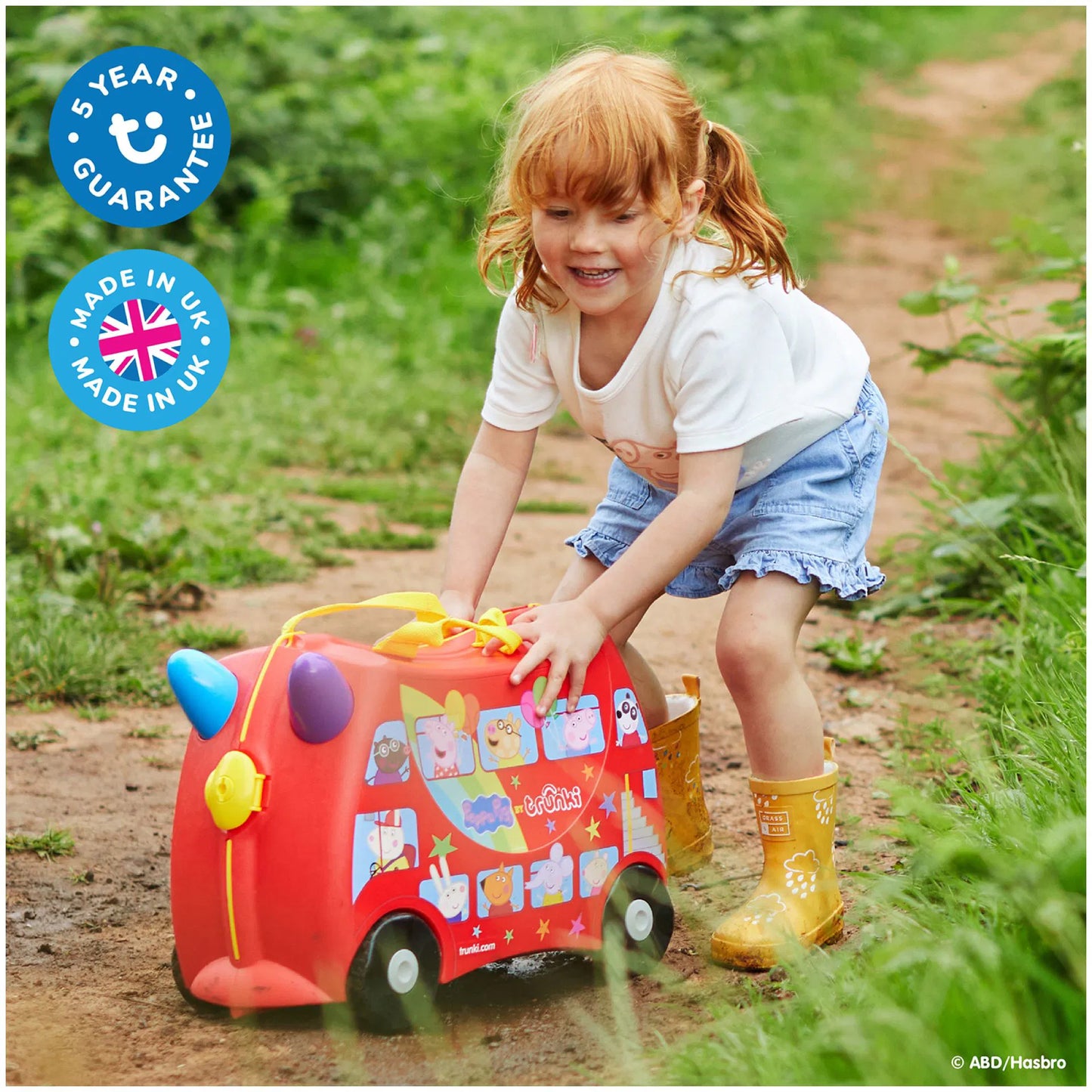 Trunki Çocuk Bavulu - Peppa Pig Party Bus