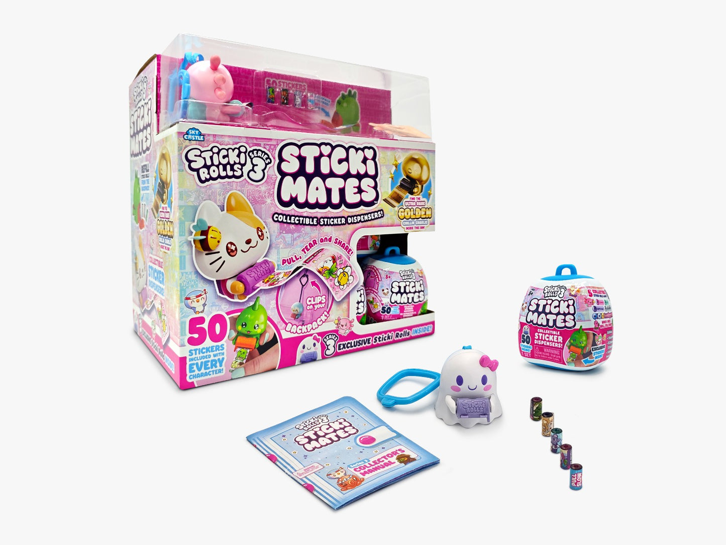 Sticki Rolls Sticki Mates (50 Sticker'lı çanta klipsi)