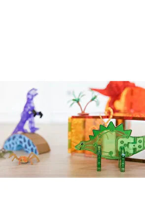 Magna-Tiles - Dinozor Dünyası - 50 Parça - XL