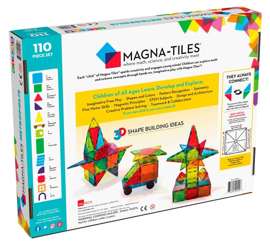 Magna-Tiles - Metropolis - 110 Parça