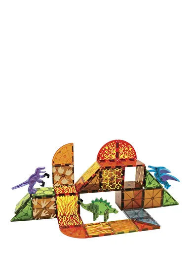 Magna-Tiles - Dinozor Dünyası - 50 Parça - XL