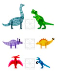 Magna-Tiles - Dinozor Dünyası - 50 Parça - XL