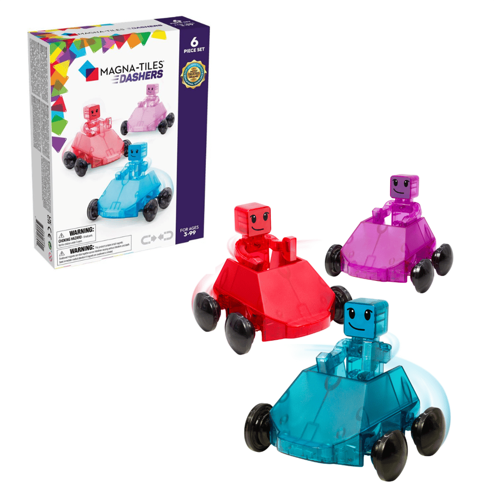 Magna-Tiles - Dashers 6-Piece Set - Hızlı Sürücüler 6 Parça