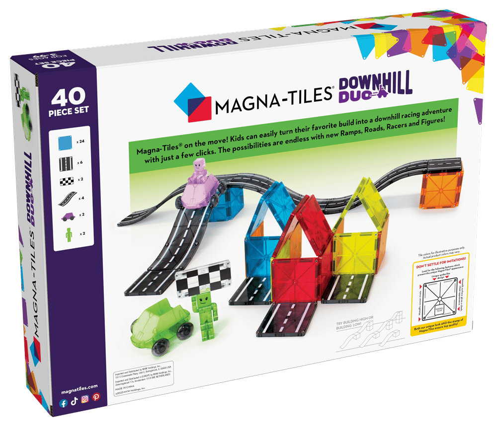 Magna-Tiles - Downhill Duo 40-Piece Set - Yokuş Aşağı 2'li - 40 Parça