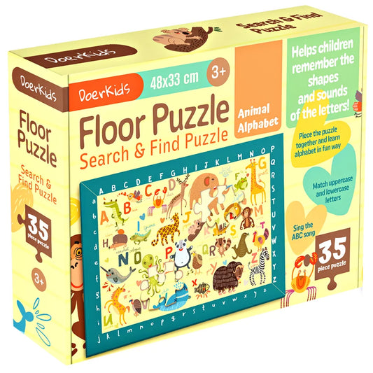 Animal Alphabet Search & Find Floor Puzzle 48x33cm