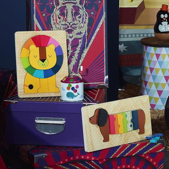 Vilac - Lion wooden puzzle - Ahşap Köpek Puzzle - Andy Westface