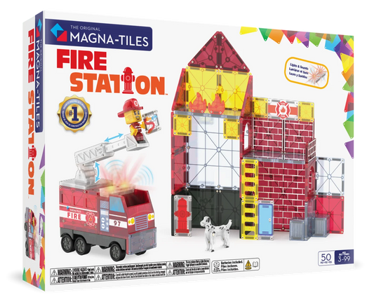 MAGNA-TILES® - Fire Station - 50 Parça