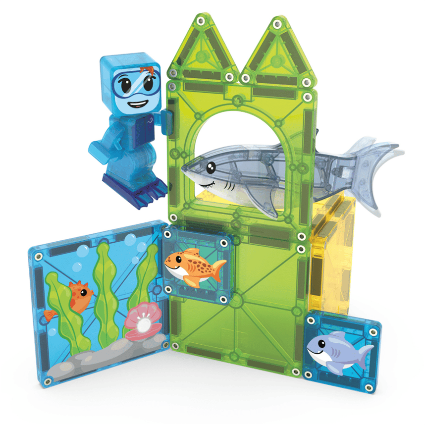 MAGNA-TILES® - Shark Dive Manyetik Bloklar - 13 Parça