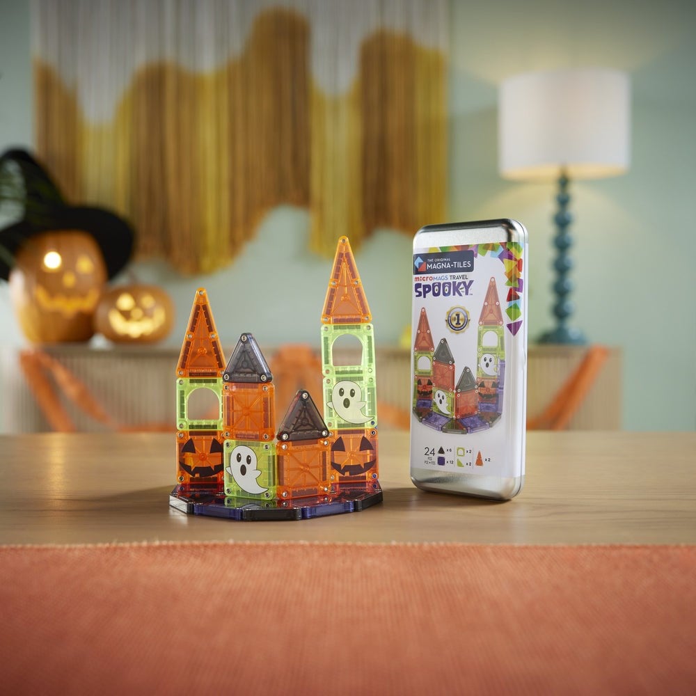 MAGNA-TILES® - Travel Spooky - MicroMAGS Cadılar Bayramı Seyahat Seti - 24 Parça