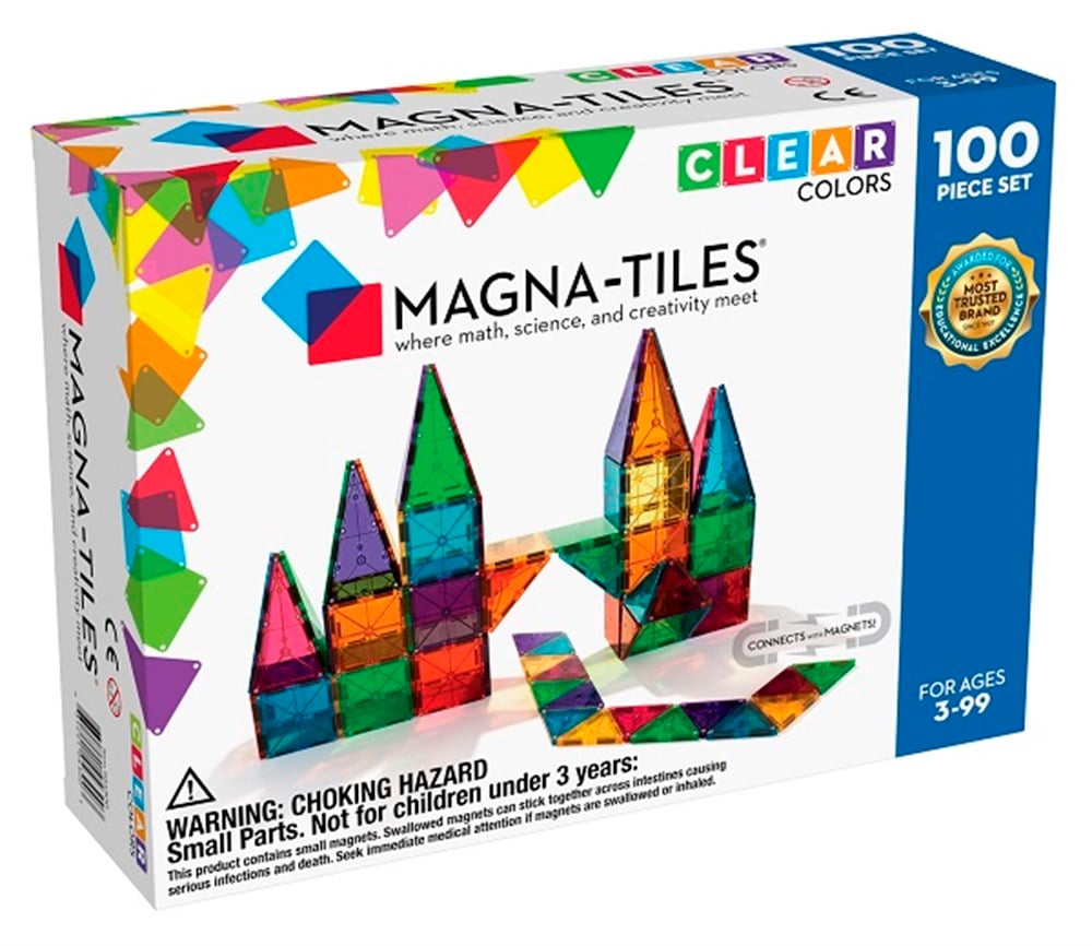 Magna-Tiles Clear Color 100 Parça