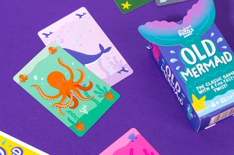 Professor Puzzle - Old Mermaid - Eşleştirme Kart Oyunu