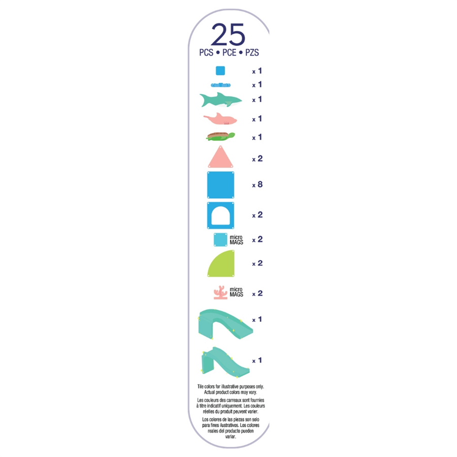 MAGNA-TILES® - Coral Reef Manyetik Bloklar - 25 Parça