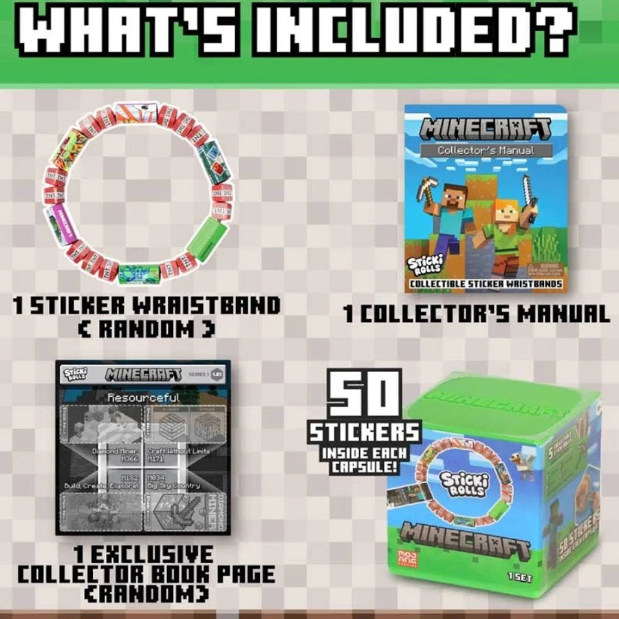 Sticki Rolls Minecraft Capsule