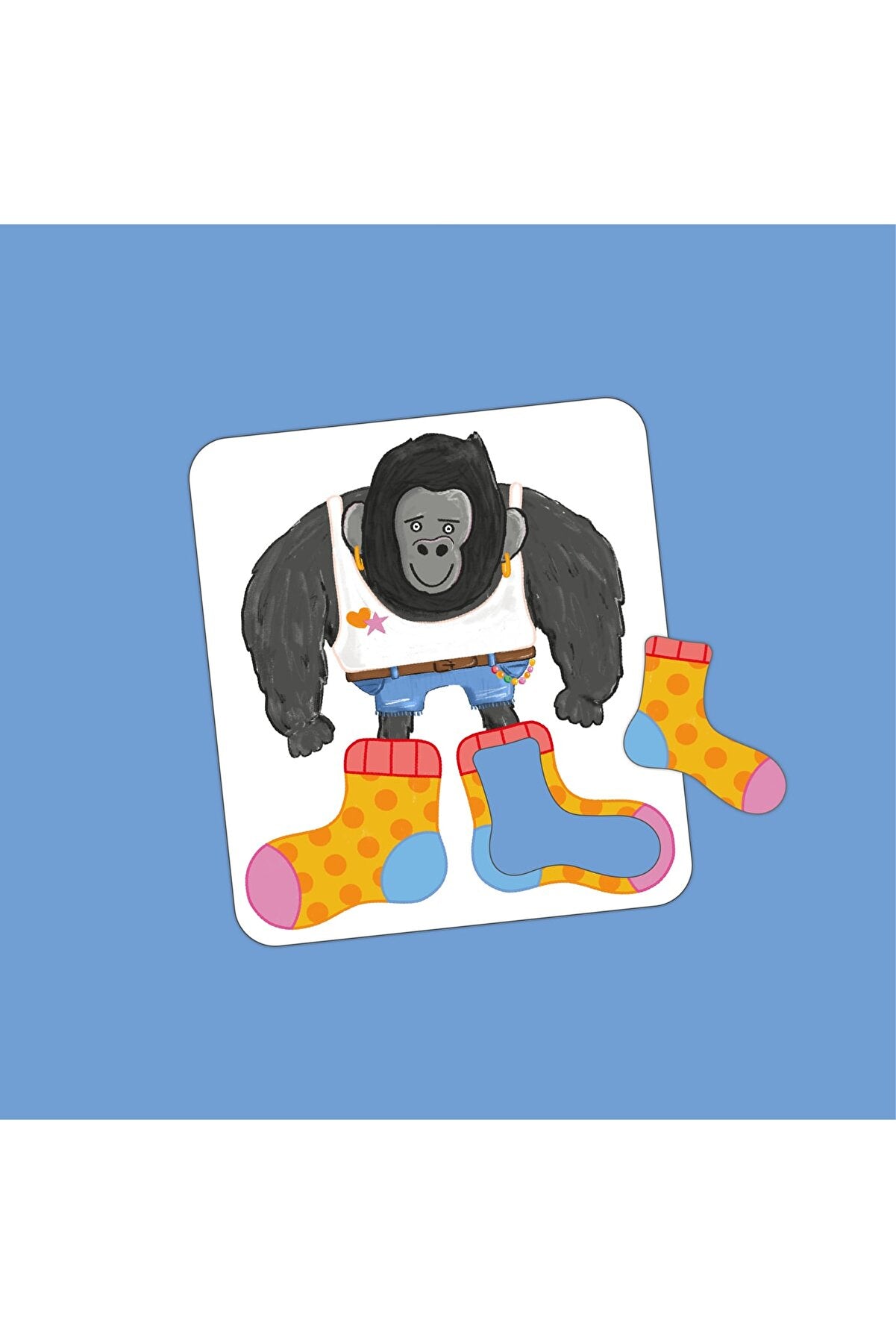 Giant Socks Gorilla 40 Kartlı Hafıza, Eşleştirme ve Puzzle Oyunu