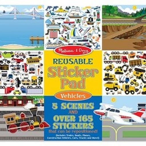 Melissa & Doug -Vehicles - Tak Çıkar Çıkartma Kitabı - Araçlar