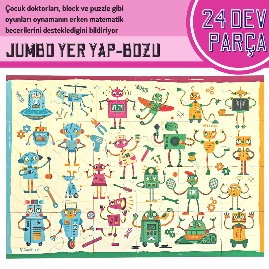 ROBOTS GIANT FLOOR  PUZZLE ( ROBOTLAR JUMBO YER PUZZLE)