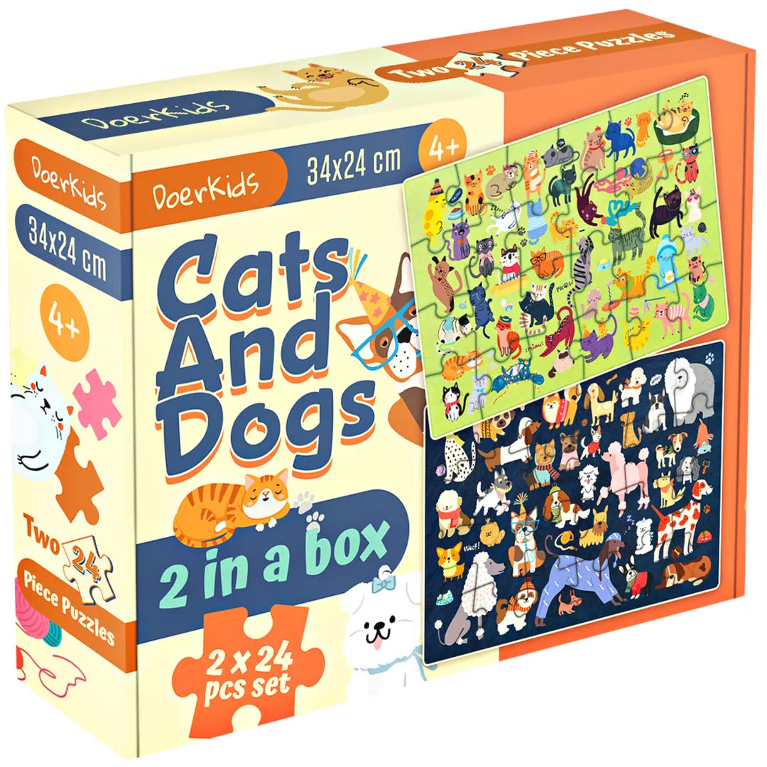 CATS & DOGS (Kediler ve Köpekler) Puzzle