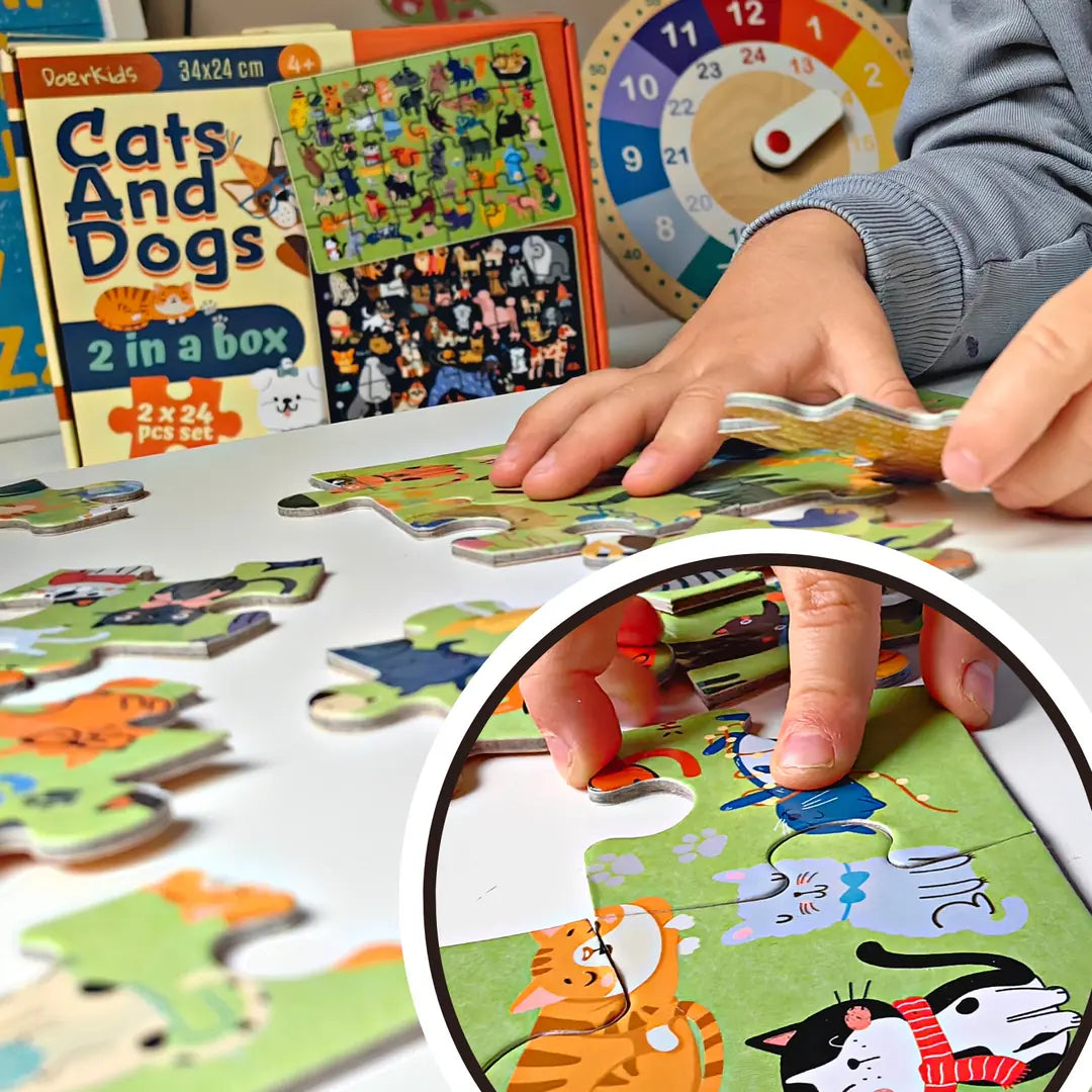 CATS & DOGS (Kediler ve Köpekler) Puzzle