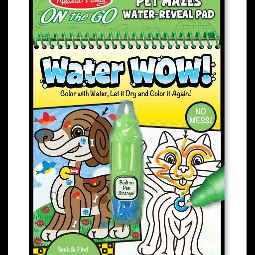 Water Wow Sulu kalem ile boyama kitabı - Evcil Hayvanlar